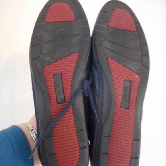 Easy Spirit Motion navy blue leather oxfords flats - Picture 6 of 7